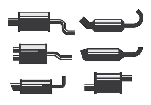 Free Muffler Icons Vector