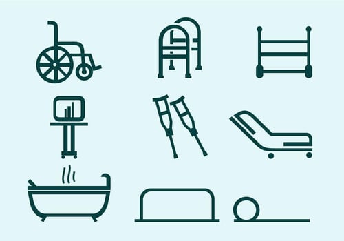 Physiotherapist Tools free vector