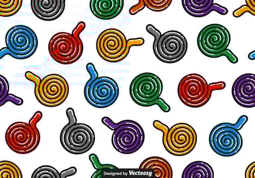 Licorice Candy Vector Seamless Patterns