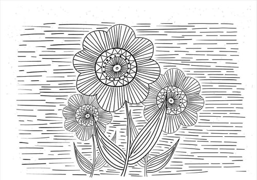 Vector Flower Illustration