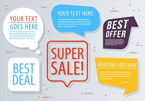 Free Vector Chat Bubbles Design