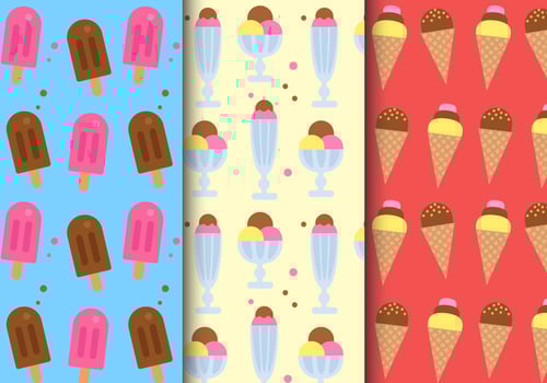 Free Ice Cream Pattern vector
