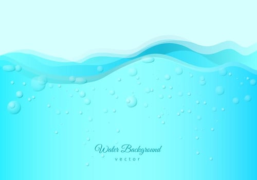 Free Water with Bubbles and Fizz Background vector