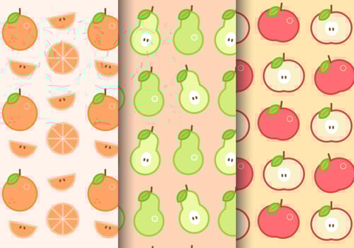 Free Summer Fruit Pattern vector