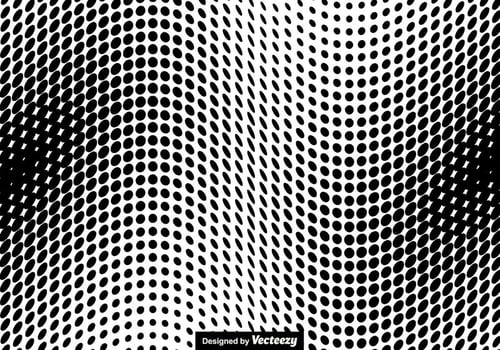 Halftone Vector Illustration