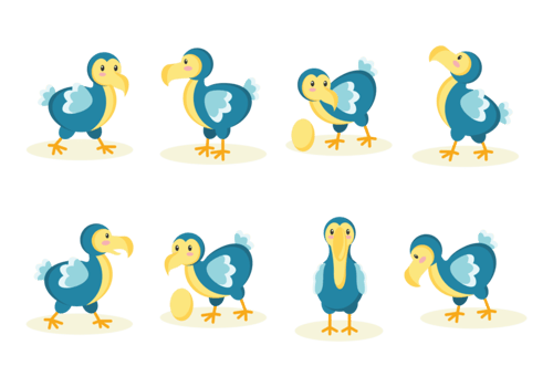 Dodo Cartoon Vector