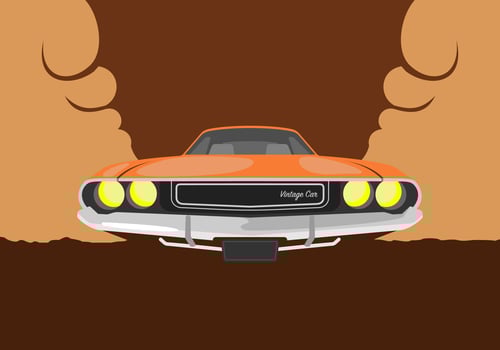 Vintage Car Illustration vector