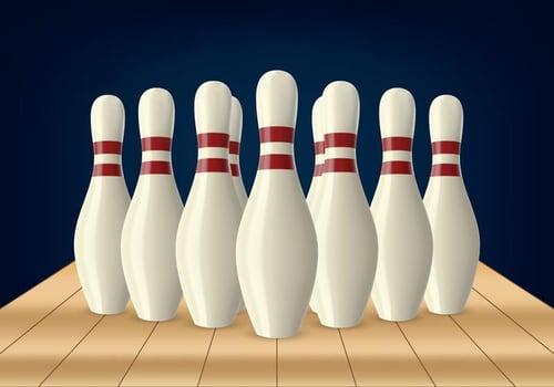 Bowling Lane Pin vector