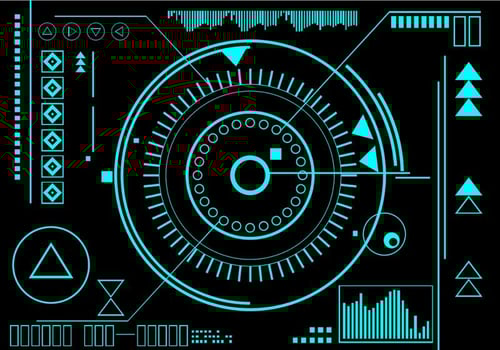 Hud Infographic Free Vector