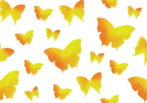 Watercolour Butterfly Seamless Pattern vector