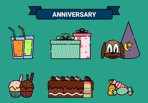 Anniversary Vector Elements 