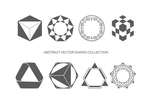 Abstract Shapes Collection vector