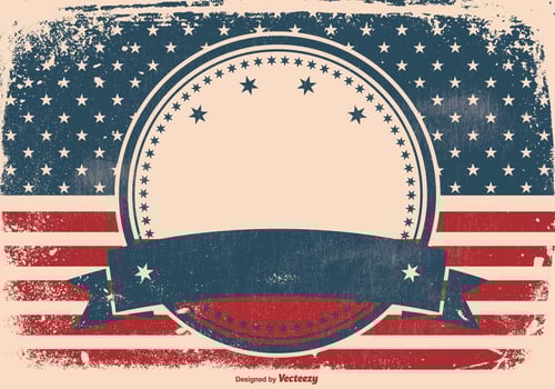 Patriotic Grunge Style Background vector
