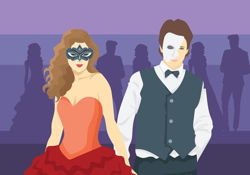 Masquerade Ball Vector Background