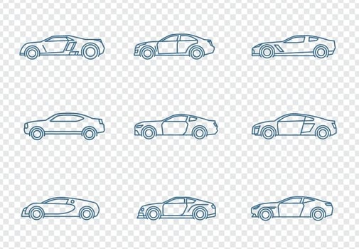 Cars Icons Set vector