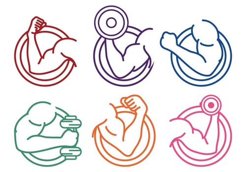 Flexing Icon Vectors