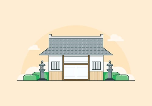 Martial Arts Dojo Illustration vector