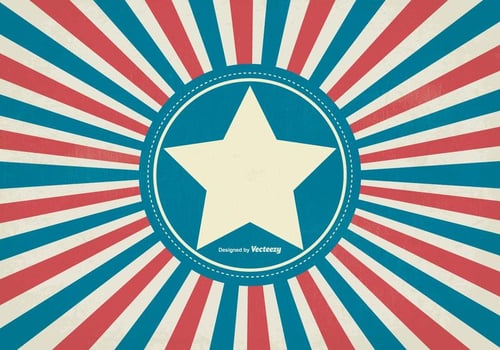 Grunge Retro Style Patriotic Background vector