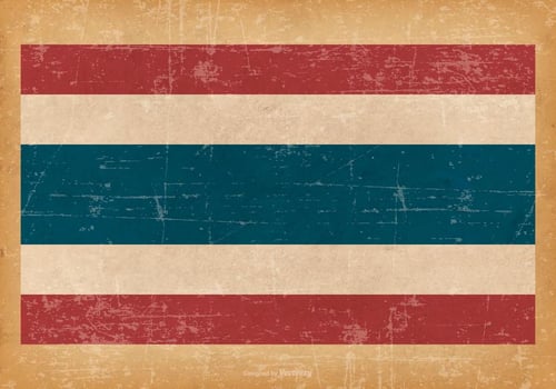 Grunge Flag of Thailand vector