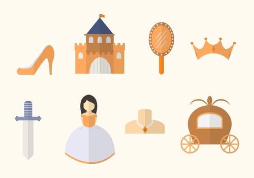 Flat Princess Vectors