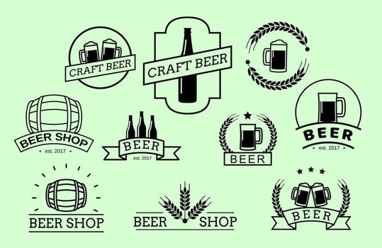 Free Beer Badges Vector