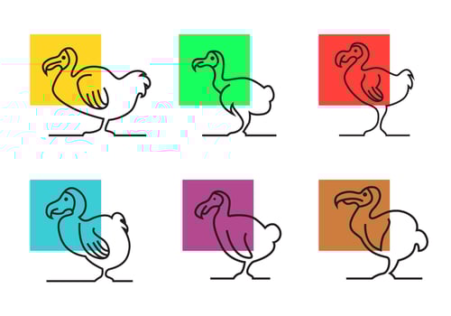 Dodo Outline Vector