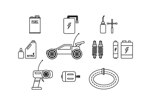 RC Car Icon Vector