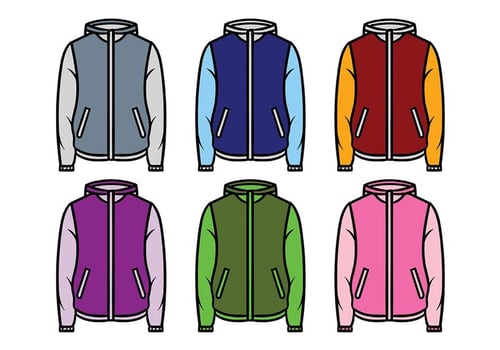 Windbreaker Jacket Vector