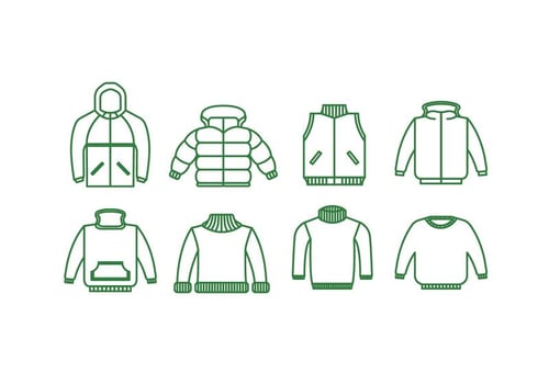 Jackets vector icon