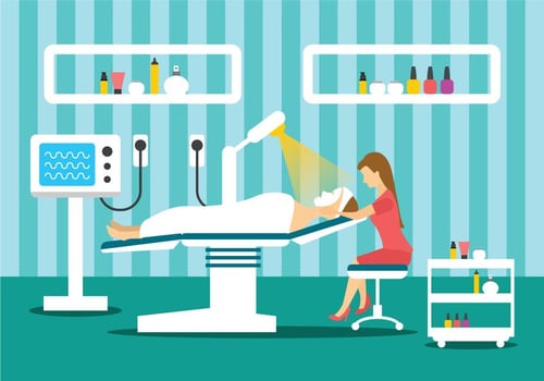 Beauty Clinic Treatment Illustration vector