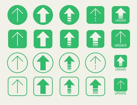 Update Arrow vector icon