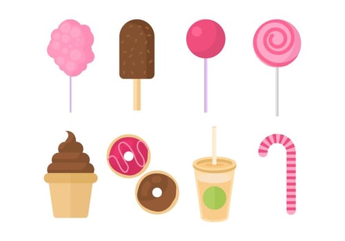 Sweet and Candy Vector Collection