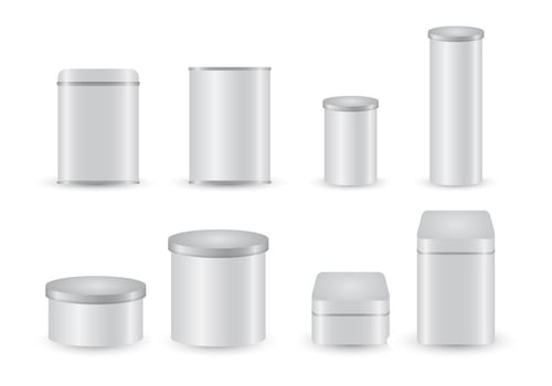 Free Tin Box Template Vector Collection