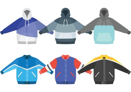 Windbreaker Vector Icons