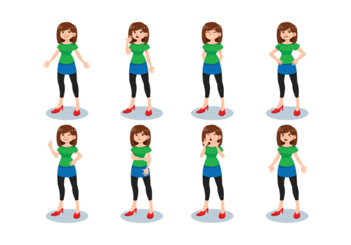 Woman Cartoons Vector
