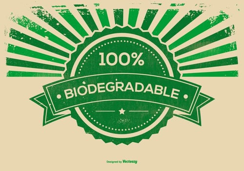 Retro Grunge Biodegradable Background Illustration vector