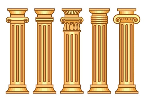 Corinthian Vectors Set