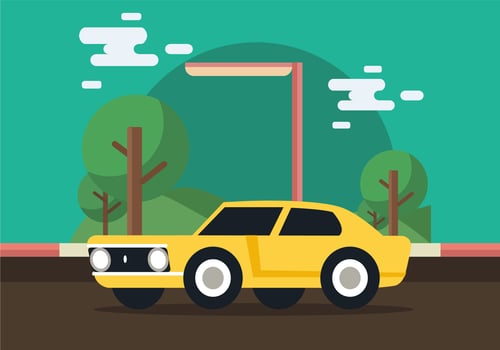 Vintage Muscle Car vector