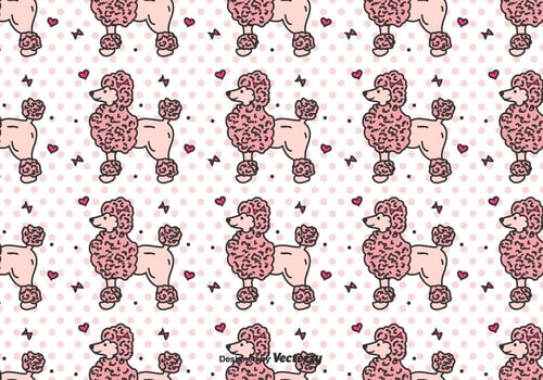 Poodle Vector Pattern