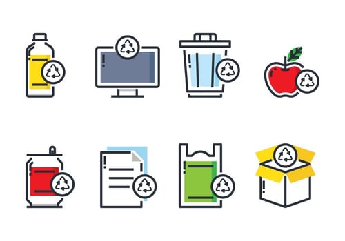 Recycle Item Icon vector