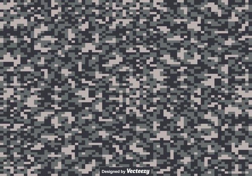 Digital Camouflage Texture - Vector