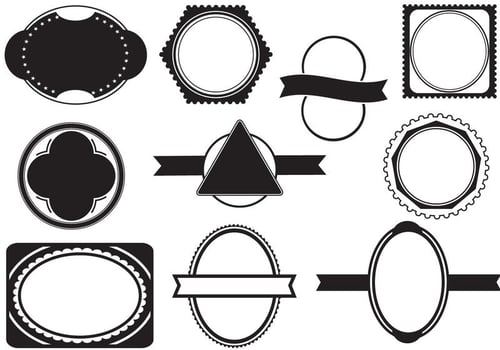 Free Labels Vectors