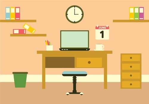 Vector Workspace Illustration
