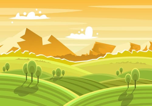 Beautiful Tuscany Landscape vector