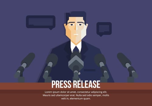 Press Release Illustration vector