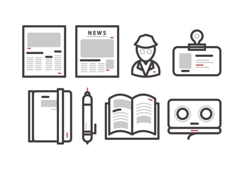 Old Press Release Vector