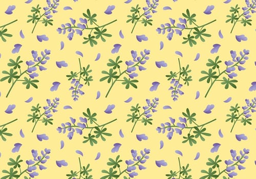 Bluebonnet Flower Pattern vector