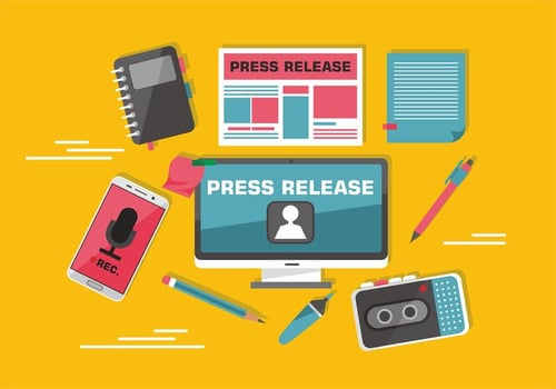 Press Release Vector Art