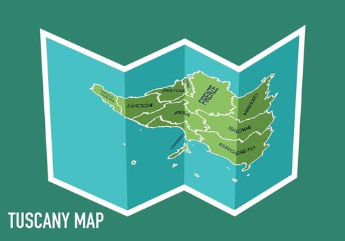 Tuscany Map Vector