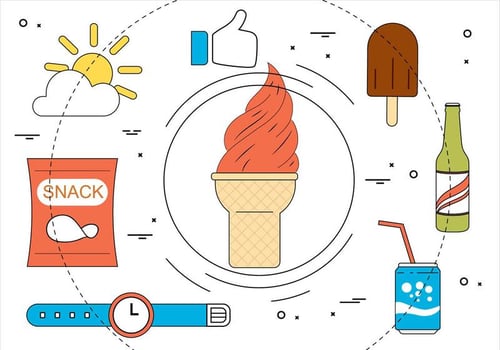 Free Flat Design Vector Summer Elements